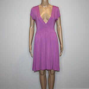 Talula by Aritzia Women's Plunging V-neck Dress in Purple Color and size Large